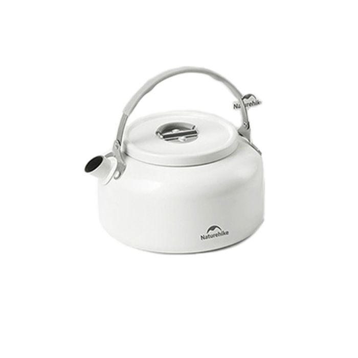 Чайник з керамічним антипригарним покриттям Naturehike CNK2450CF013 0,8 л, алюміній, білий