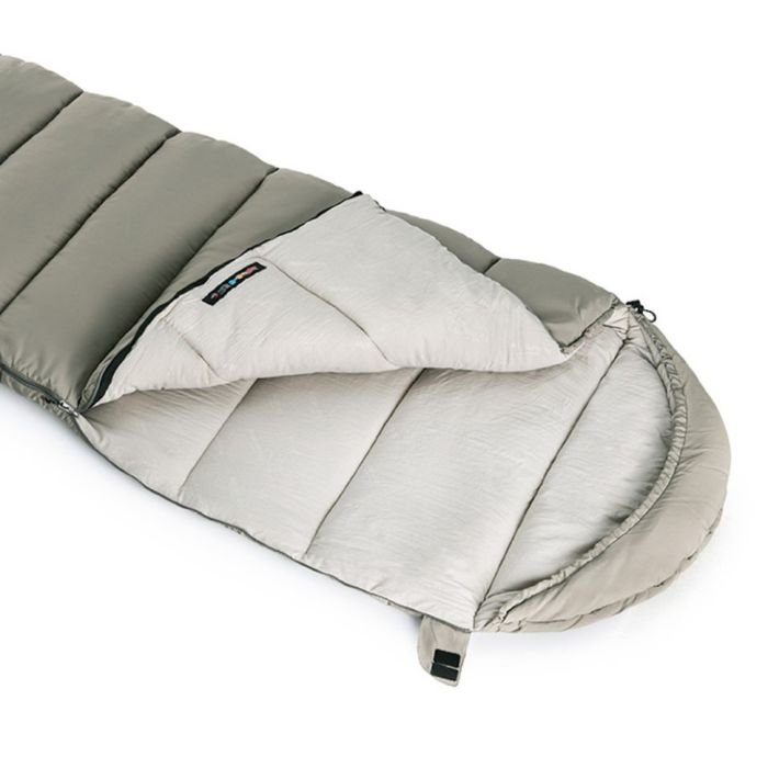 Спальний мішок з капюшоном Naturehike M300 NH20MSD02, зелений, правий