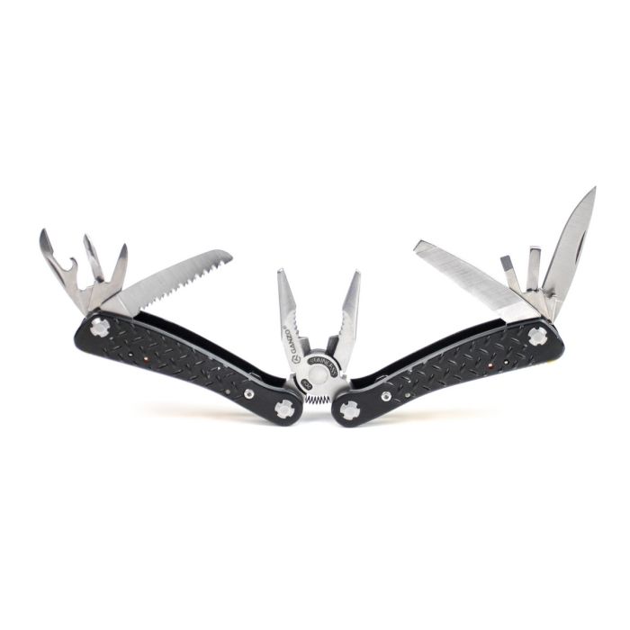 Мультитул Ganzo G106, (16.5 см) 22 функції, чорний + біти та чохол