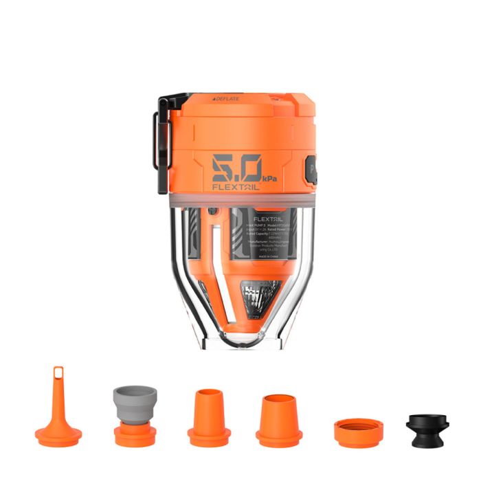 Насос-ліхтар кемпінговий Flextail Max Pump 3, помаранчевий