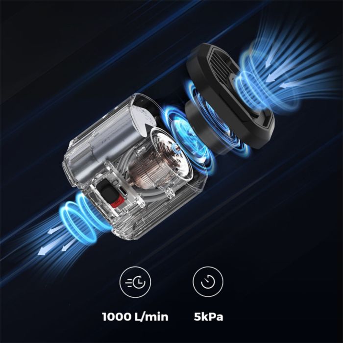 Портативний повітряний насос Flextail Evo Pump 3, 1000 л/хв, помаранчевий