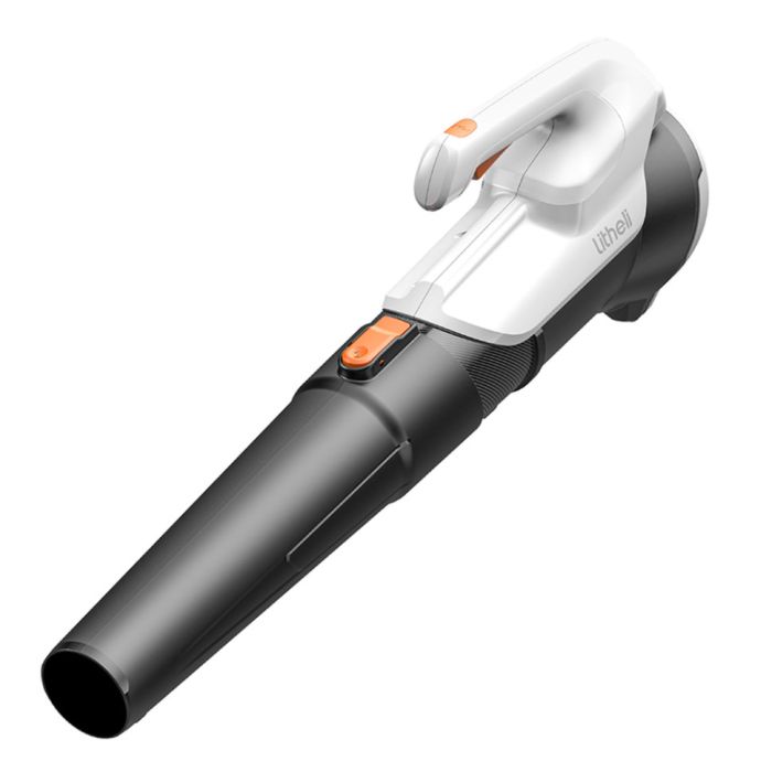 Повітродувка-пилосос садовий Litheli, живлення від павербанку (УМБ Litheli Power Bank 10000 mAh, 45 W, 2А в комплекті)
