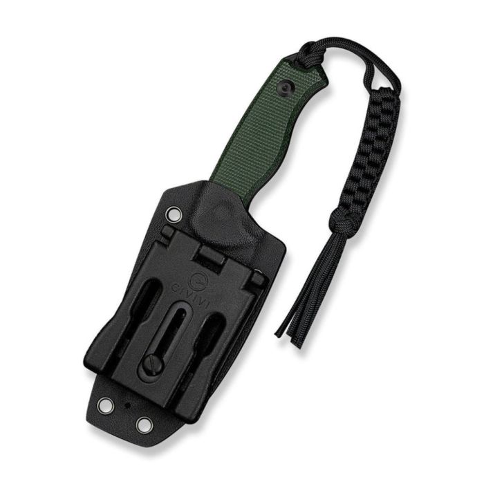 Ніж фіксований тактичний Civivi Timberbark, (8.1 см) 14C28N / Micarta темно-зелений