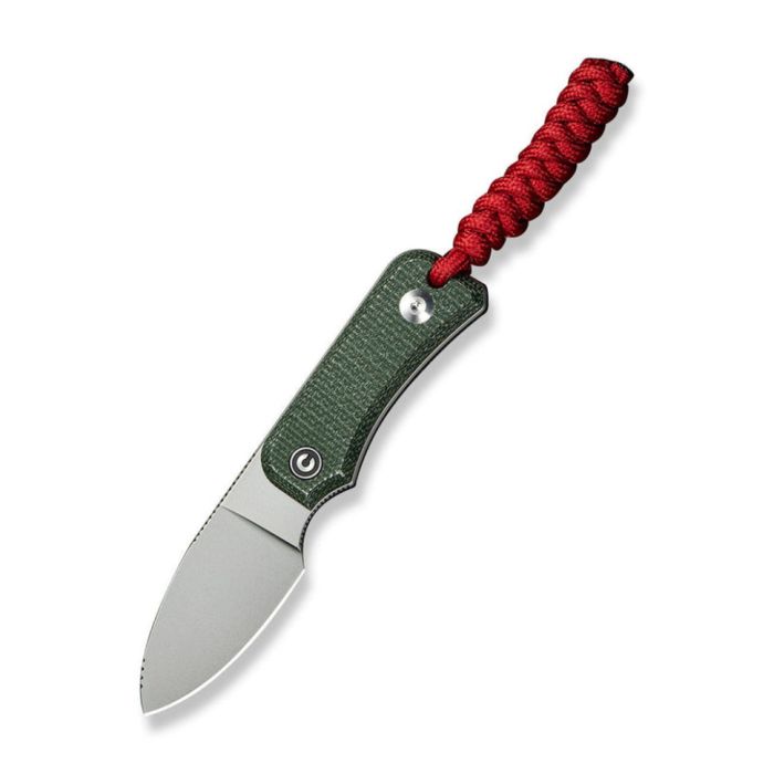 Ніж фіксований тактичний Civivi Baby Banter, (6.1 см) Nitro-V / Micarta темно-зелений