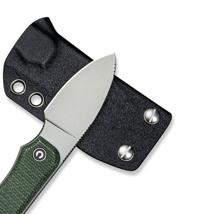 Ніж фіксований тактичний Civivi Baby Banter, (6.1 см) Nitro-V / Micarta темно-зелений