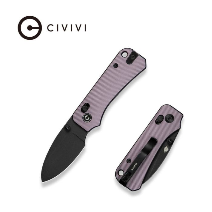 Ніж складаний кишеньковий Civivi Baby Banter 2, (5.9 см) Nitro-V / Aluminum фіолетовий