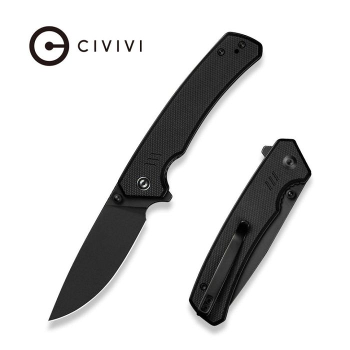 Ніж складаний туристичний Civivi Merit, (8.3 см) 14C28N / G10 чорний