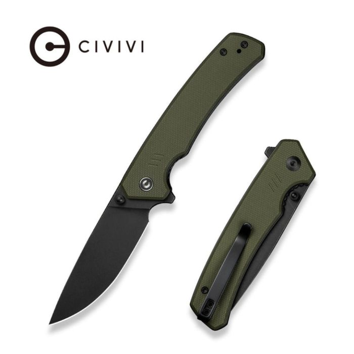 Ніж складаний туристичний Civivi Merit, (8.3 см) 14C28N / G10 темно-зелений