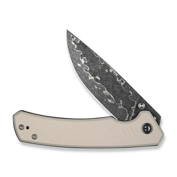 Ніж складаний туристичний Civivi Merit, (8.3 см) Damascus / G10 сірий