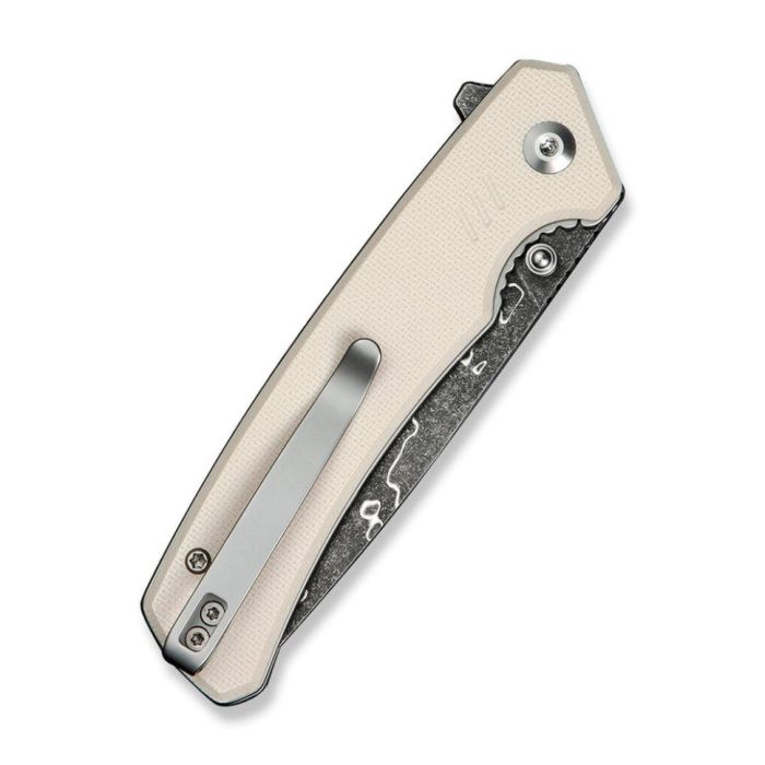 Ніж складаний туристичний Civivi Merit, (8.3 см) Damascus / G10 сірий