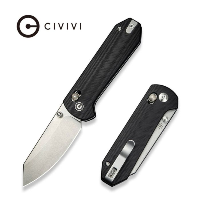 Ніж складаний кишеньковий Civivi Yonder, (7.3 см) 14C28N / G10 чорний