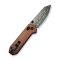Ніж складаний кишеньковий Civivi Yonder, (7.3 см) Damascus / Guibourtia Wood