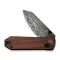 Ніж складаний кишеньковий Civivi Yonder, (7.3 см) Damascus / Guibourtia Wood