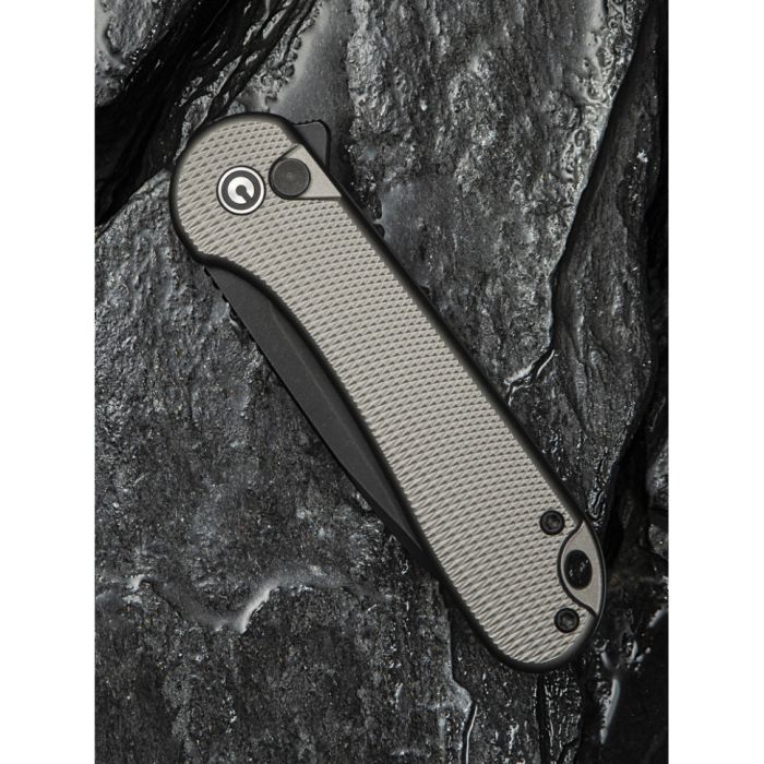 Ніж складаний кишеньковий Civivi Elementum II, (7.5 см) Nitro-V / Aluminum сірий