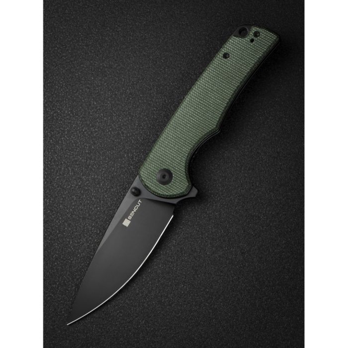 Ніж складаний туристичний Sencut Praktisk, (9.1 см) 9Cr18MoV / Micarta темно-зелений