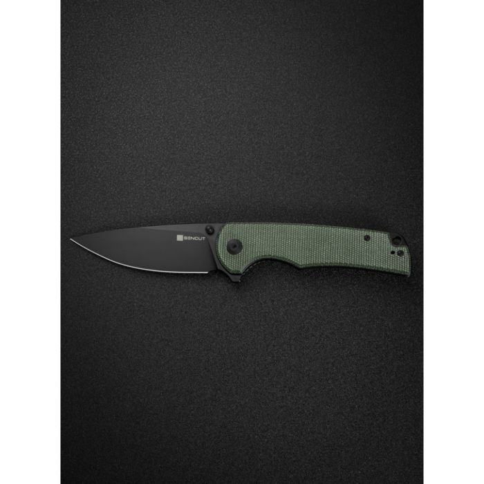 Ніж складаний туристичний Sencut Praktisk, (9.1 см) 9Cr18MoV / Micarta темно-зелений