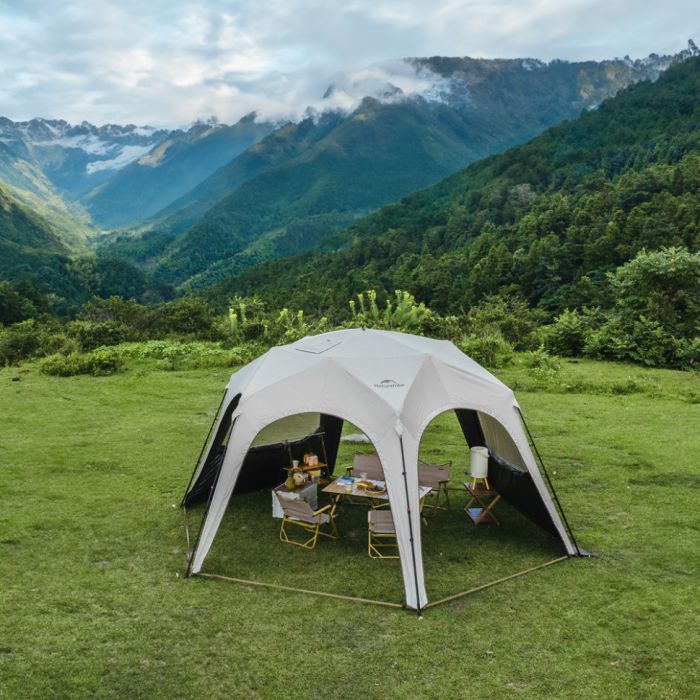 Тент для кемпінгу Naturehike CNK230WS014, 4.6 м * 4,0 м, бежевий