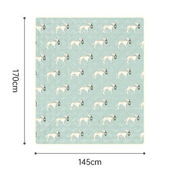 Килимок для пікніка водостійкий Naturehike CNK2350WS010, 145x170 см, зелений з принтом