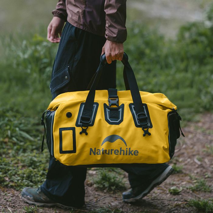 Водонепроникна дорожня сумка Naturehike CNK2450XB015, 90 л, жовта