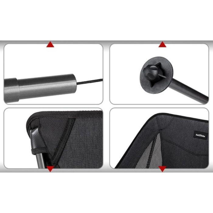 Крісло складане Naturehike Stellaluna L04 CNK2450JJ015, розмір M, алюміній, коричневий