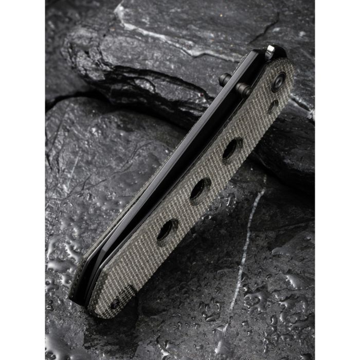 Ніж складаний туристичний Civivi Vision FG, (8.9 см) Nitro-V / Micarta темно-сірий