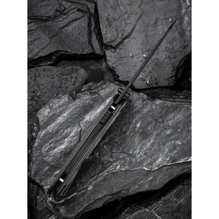 Ніж складаний туристичний Civivi Vision FG, (8.9 см) Nitro-V / Micarta темно-сірий
