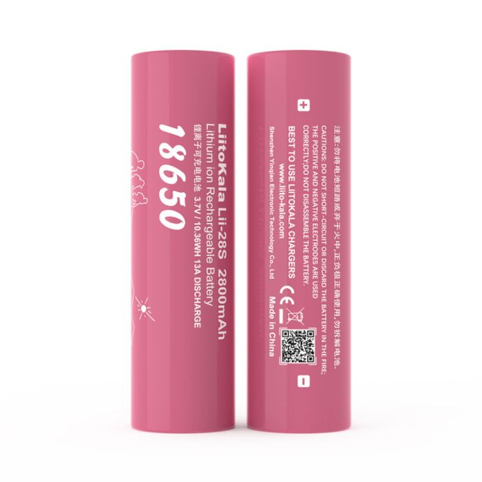 Акумулятор літій-іонний LiitoKala Lii-28S 18650 на 2800мАг 13A