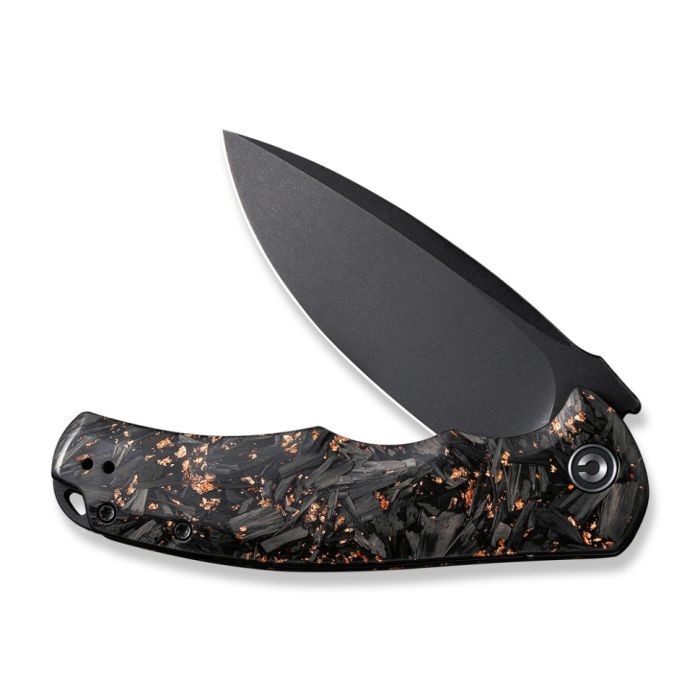 Ніж складаний туристичний Civivi Praxis, (9.5 см) 9Cr18MoV / Carbon Fiber & Resin