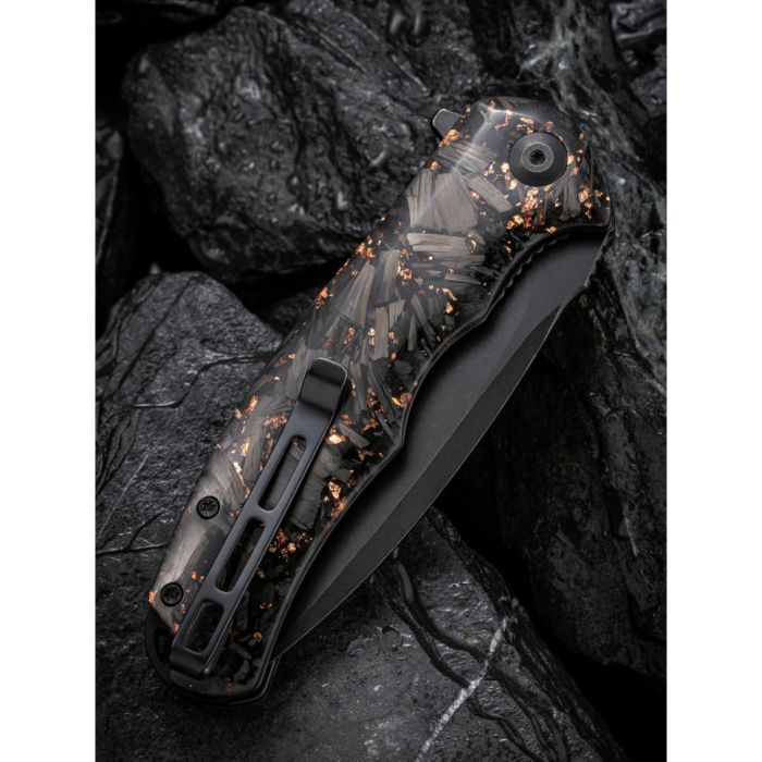 Ніж складаний туристичний Civivi Praxis, (9.5 см) 9Cr18MoV / Carbon Fiber & Resin