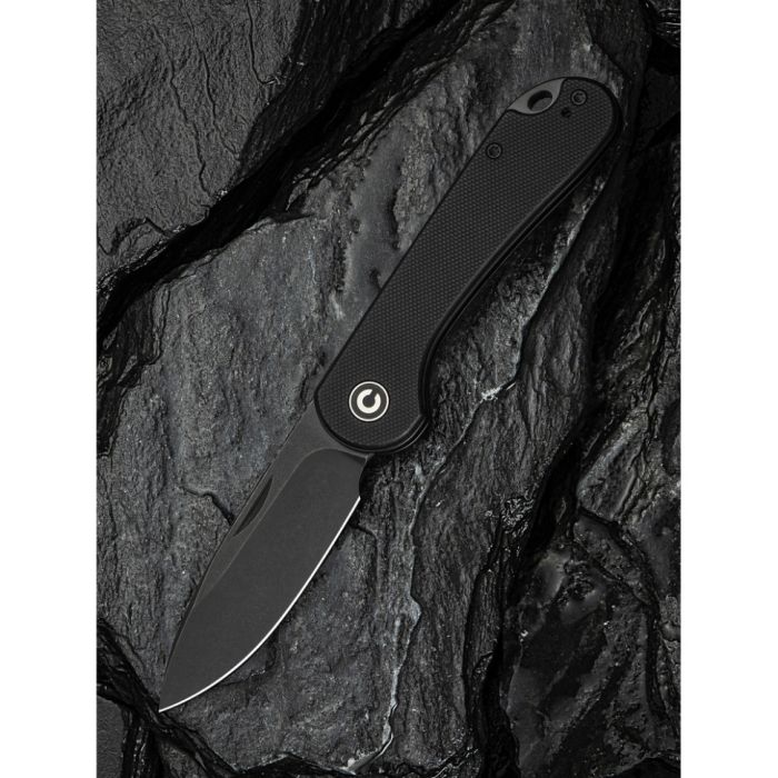 Ніж складаний кишеньковий Civivi Elementum Slip Joint, (7.5 см) 14C28N / G10 чорний