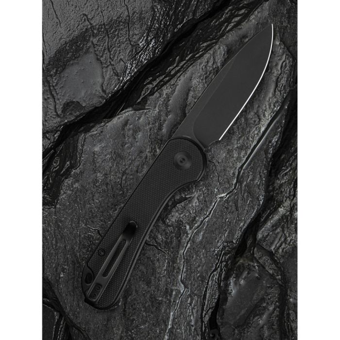 Ніж складаний кишеньковий Civivi Elementum Slip Joint, (7.5 см) 14C28N / G10 чорний