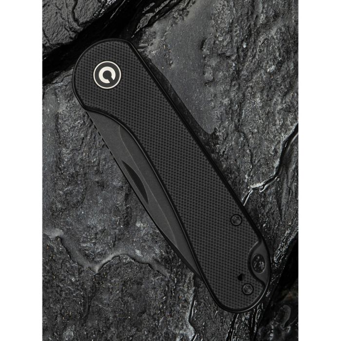 Ніж складаний кишеньковий Civivi Elementum Slip Joint, (7.5 см) 14C28N / G10 чорний