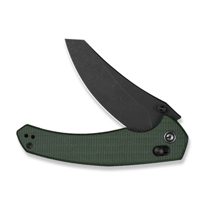 Ніж складаний туристичний Civivi Sixgill, (8.7 см) Nitro-V / Micarta темно-зелений