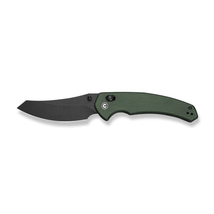 Ніж складаний туристичний Civivi Sixgill, (8.7 см) Nitro-V / Micarta темно-зелений