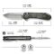 Ніж складаний кишеньковий Civivi Elementum II, (7.5 см) Damascus / Carbon Fiber & Resin