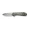 Ніж складаний кишеньковий Civivi Elementum II, (7.5 см) Damascus / Carbon Fiber & Resin