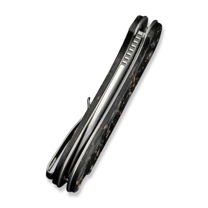Ніж складаний кишеньковий Civivi Elementum II, (7.5 см) Damascus / Carbon Fiber & Resin