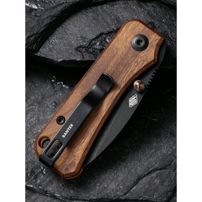 Ніж складаний кишеньковий Civivi Baby Banter, (5.9 см) Nitro-V / Guibourtia Wood 