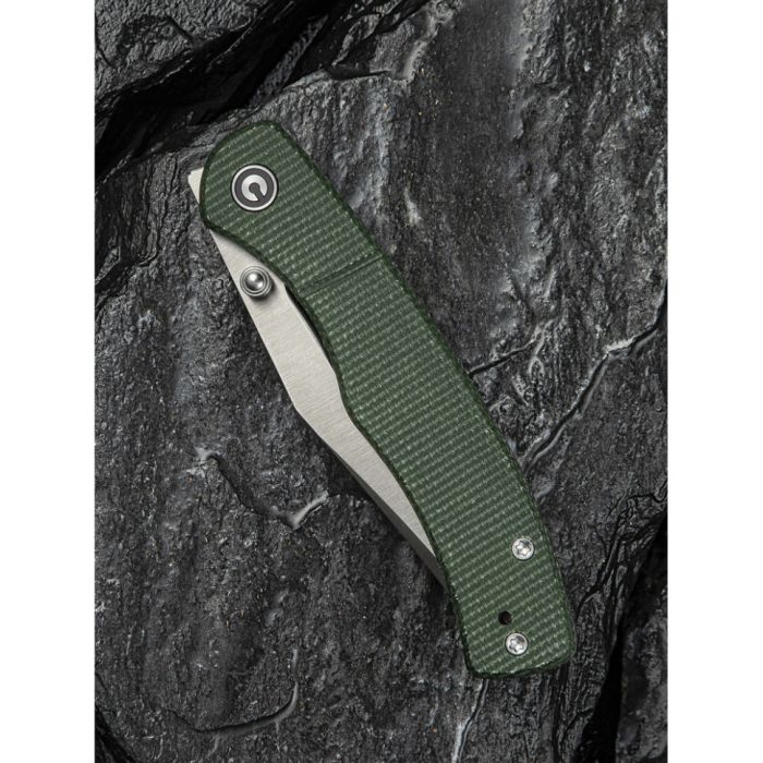 Ніж складаний кишеньковий Civivi Clingman, (7.6 см) Nitro-V / Micarta темно-зелений
