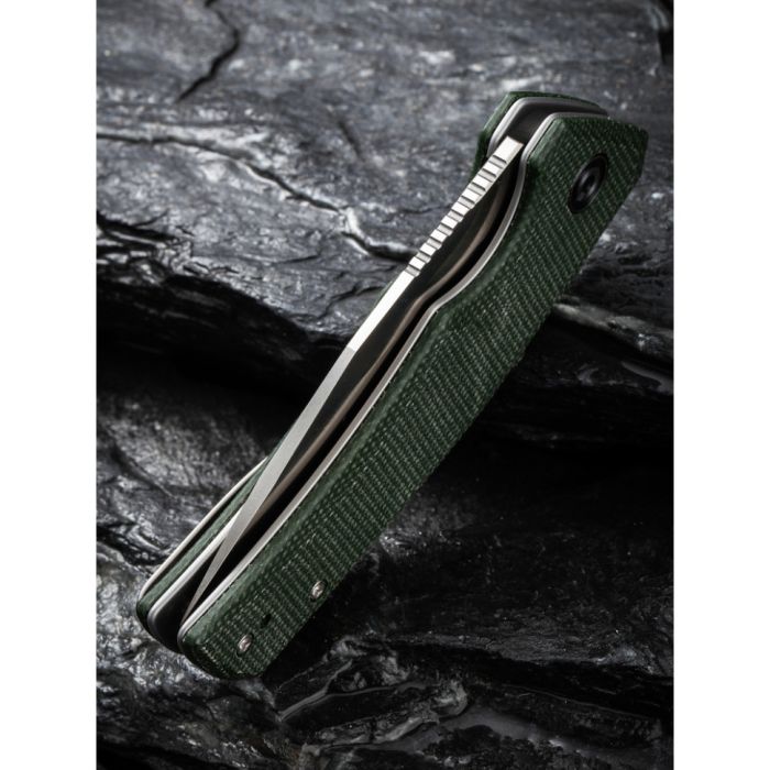 Ніж складаний кишеньковий Civivi Regulatron, (7.6 см) Nitro-V / Micarta темно-зелений