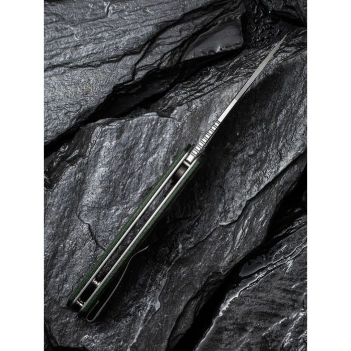 Ніж складаний кишеньковий Civivi Regulatron, (7.6 см) Nitro-V / Micarta темно-зелений