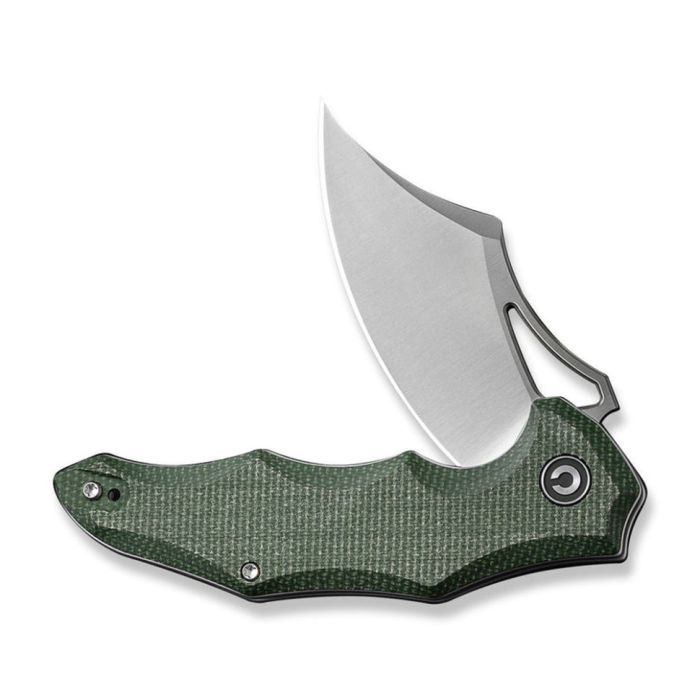 Ніж складаний кишеньковий Civivi Chiro, (7.9 см) 14C28N / Micarta темно-зелений