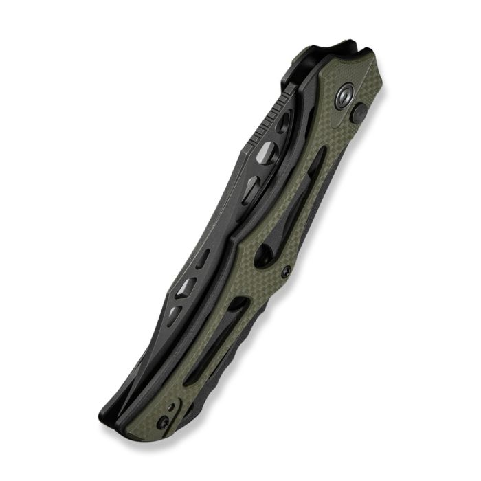 Ніж складаний туристичний Civivi Biophase, (8.9 см) Nitro-V / Aluminum & G10 чорно-зелений