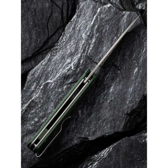 Ніж складаний кишеньковий Civivi Sendy, (7.2 см) Nitro-V / Micarta темно-зелений