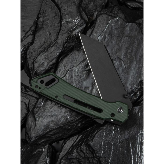 Ніж складаний тактичний Civivi Buster FG, (10.7 см) Nitro-V / Micarta темно-зелений
