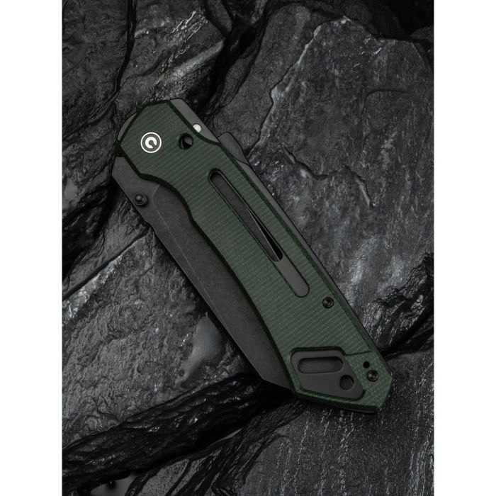 Ніж складаний тактичний Civivi Buster FG, (10.7 см) Nitro-V / Micarta темно-зелений