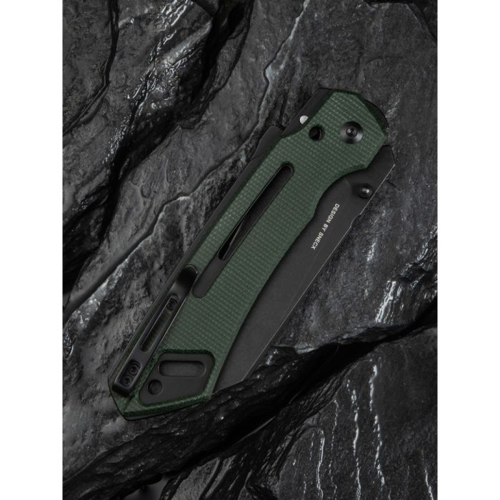 Ніж складаний тактичний Civivi Buster FG, (10.7 см) Nitro-V / Micarta темно-зелений
