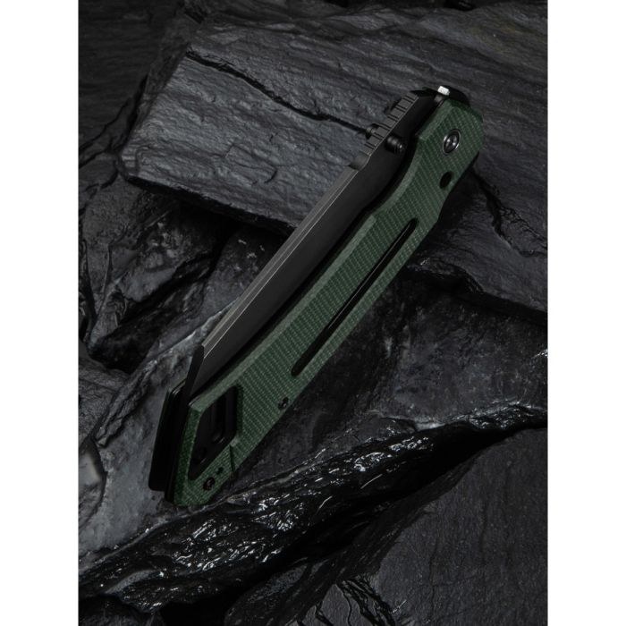 Ніж складаний тактичний Civivi Buster FG, (10.7 см) Nitro-V / Micarta темно-зелений