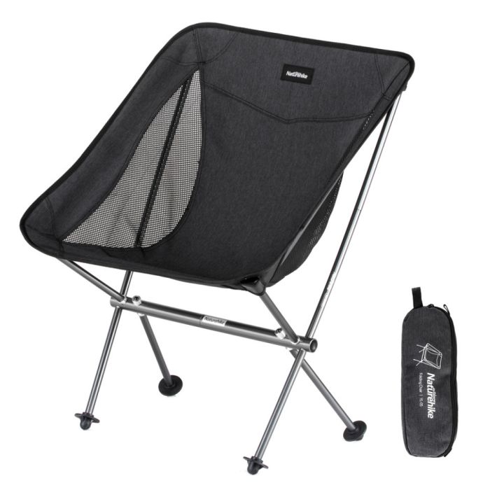 Крісло складане Naturehike Stellaluna L04 CNK2450JJ015, розмір L, алюміній, чорне