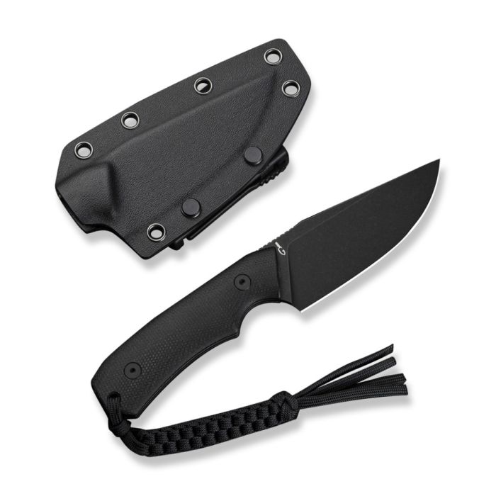 Ніж фіксований тактичний Civivi Gander, (9.2 см) 14C28N / Micarta чорний